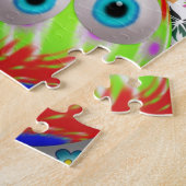 かわいいイースターエッグの漫画 ジグソーパズル (側面)