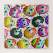 かわいいイースターエッグの漫画 ジグソーパズル (横)