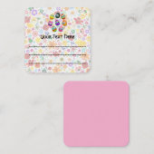 かわいいイースターエッグの漫画 ノートカード (正面/裏面)