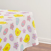 かわいいイースターエッグチックスと花のパターン春 テーブルクロス (インサイチュ)