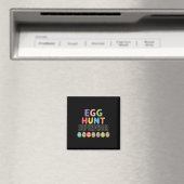 かわいいイースターエッグハント監督者 マグネット (インサイチュ (食洗機))