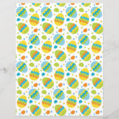 かわいいイースターエッグパターンスクラップブック紙 (裏面)