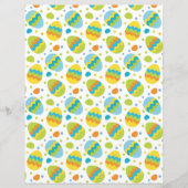 かわいいイースターエッグパターンスクラップブック紙 (正面)