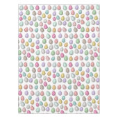 かわいいイースターエッグパターンパステルカラー テーブルクロス (正面)