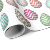 かわいいイースターエッグパターンパステルカラー ラッピングペーパー (ロールコーナー)