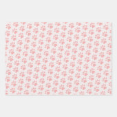 かわいいイースターエッグポー印刷パステル色パターン ラッピングペーパーシート (正面3)