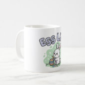 かわいいイースターエッグライフウサギの作品 コーヒーマグカップ (正面左)
