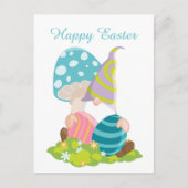 かわいいイースターエッグ格言 シーズンポストカード (正面)