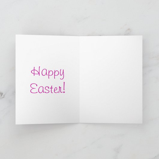 かわいいイースターエッグ漫画グリーティングカード シーズンカード (内部)