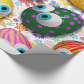 かわいいイースターエッグ漫画ラッピング_紙 ラッピングペーパー (角)