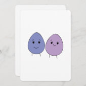 かわいいイースターエッグ シーズンカード (正面/裏面)