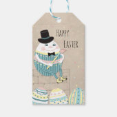 かわいいイースターエッグ&ハンプティ・ダンプティ ギフトタグ (正面)