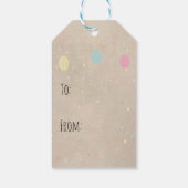 かわいいイースターエッグ&ハンプティ・ダンプティ ギフトタグ (裏面)