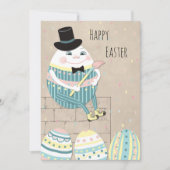 かわいいイースターエッグ&ハンプティ・ダンプティ シーズンカード (正面)