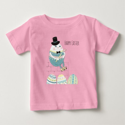 かわいいイースターエッグ&ハンプティ・ダンプティ ベビーTシャツ (正面)