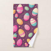 かわいいイースターエッグ バスタオルセット (ハンドタオル)