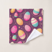 かわいいイースターエッグ バスタオルセット (ウォッシュタオル)