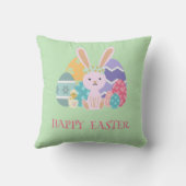かわいいイースターグループ卵ハッピー復活祭の日 クッション (裏面)