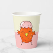 かわいいイースターシックとエッグシェルスケッチパーティー 紙コップ (裏面)