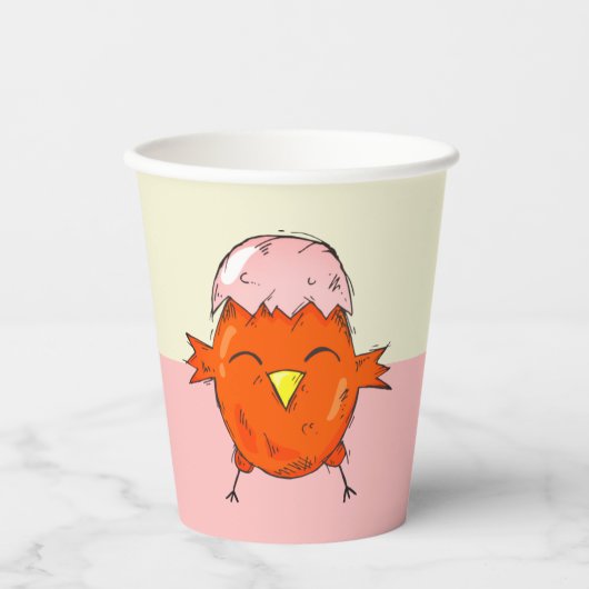 かわいいイースターシックとエッグシェルスケッチパーティー 紙コップ (正面)