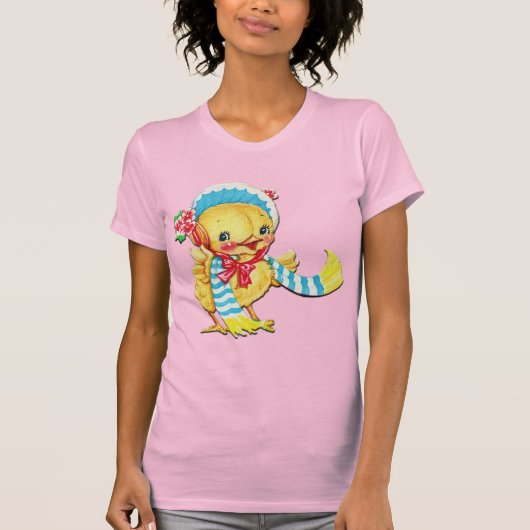 かわいいイースターシックonピンクTシャツ Tシャツ (正面)