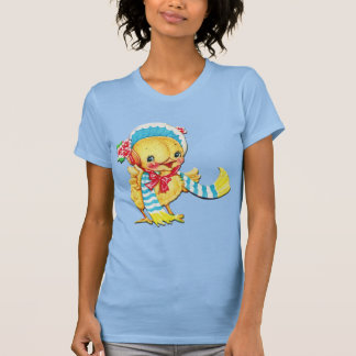 かわいいイースターシックonライトブルーTシャツ Tシャツ