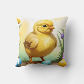 かわいいイースターチキン1、イースター クッション (裏面)