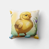 かわいいイースターチキン1、イースター クッション (正面)