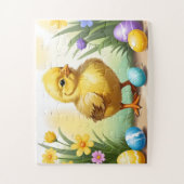 かわいいイースターチキン1、イースター ジグソーパズル (縦)