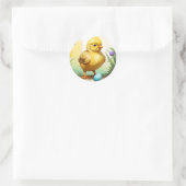 かわいいイースターチキン1、イースター ラウンドシール (バッグ)