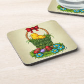 かわいいイースターチキン コースター (左側)