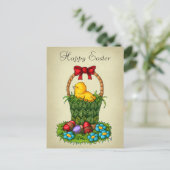 かわいいイースターチキン シーズンポストカード (スタンド正面)