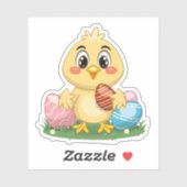 かわいいイースターチキン シール (シート)