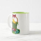 かわいいイースターチキン ツートーンマグカップ (正面左)