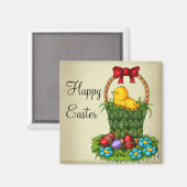 かわいいイースターチキン マグネット (正面/裏面)