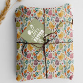 かわいいイースターチックスカラフルと卵のパターン 薄葉紙