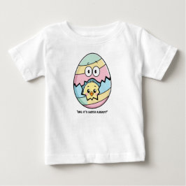 かわいいイースターチック割れた卵 – 春休日 ベビーTシャツ