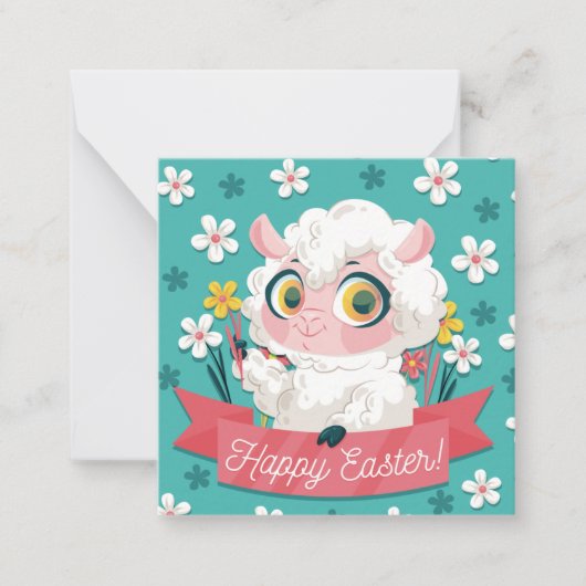 かわいいイースターノートカード ノートカード (正面)