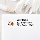 かわいいイースターハリネズミ ラベル (インサイチュ)