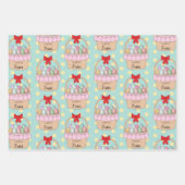 かわいいイースターバスケット&パステルイースターエッグ ラッピングペーパーシート (正面2)