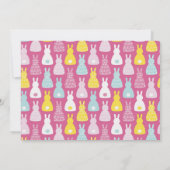 かわいいイースターバニーうさぎ ノートカード (裏面)