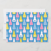 かわいいイースターバニーうさぎ ノートカード (裏面)