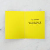 かわいいイースターバニーおもしろいイースターエッグ子供へ謎 カード (内部)