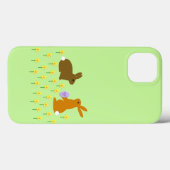 かわいいイースターバニーとダフォジルケースメイトiPhone Case-Mate iPhoneケース (裏面 (横))