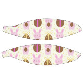 かわいいイースターバニーとチョコレートの卵のパターン バスケットボール (パネル)