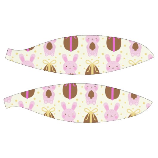 かわいいイースターバニーとチョコレートの卵のパターン バスケットボール (パネル)