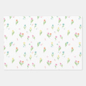 かわいいイースターバニーのウサギのパターン ラッピングペーパーシート (正面3)