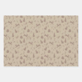 かわいいイースターバニーのウサギのパターン ラッピングペーパーシート (正面2)