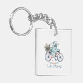 かわいいイースターバニーをバイクに キーホルダー (正面左)