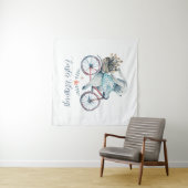 かわいいイースターバニーをバイクに タペストリー (インサイチュ(横))